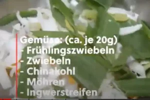 Gemüse schneiden - Reisbandnudeln mit Rindfleisch Rezept - 乾炒牛河食谱 