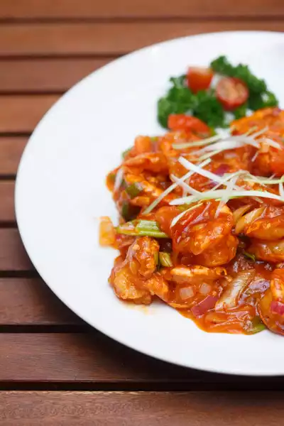 Garnelen mit Ketchup - 番茄酱大虾