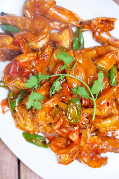 Garnelen mit Ketchup - 番茄酱大虾