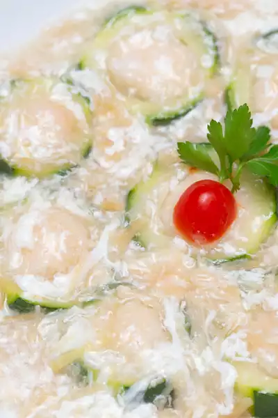 Stuffed zucchini rings - Foods for Traditional Chinese New Year Celebration