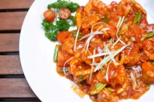 Ketchup Garnelen - Wokbraten