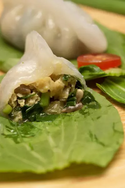 Fan Koh mit Fenchel und Schnittknoblauch 韮菜茴香粉粿