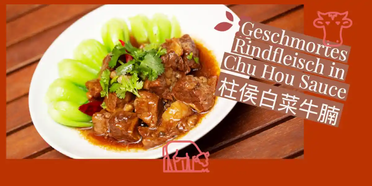 Geschmortes Rindfleisch in Chu Hou Sauce 柱侯白菜牛腩