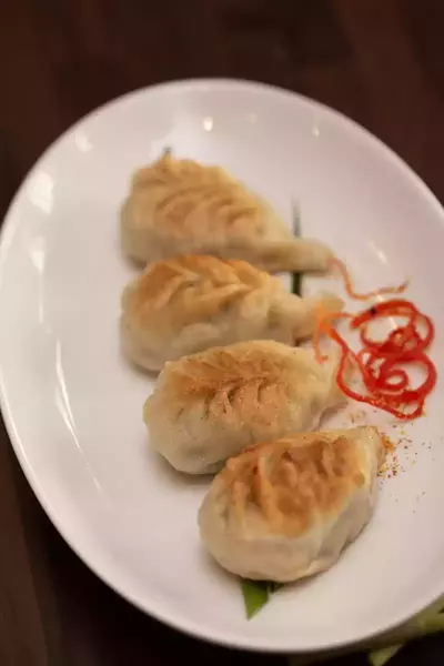 Jiaozi mit Schweinefleisch und Schnittknoblauch 豬肉韭菜餃子