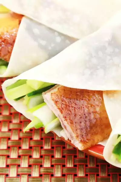 Peking Ente servieren