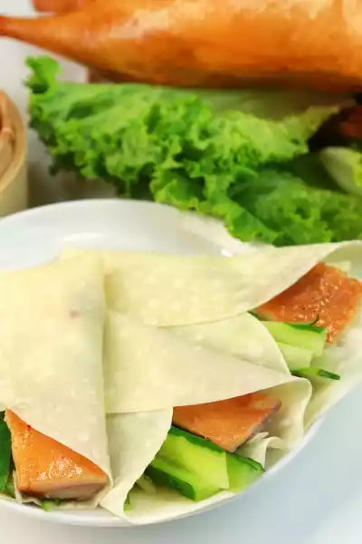 Peking Ente servieren