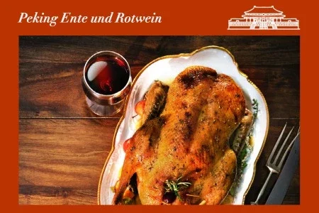 Peking Ente und Rotwein 