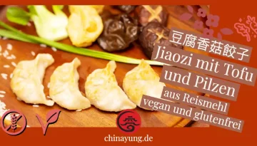 Jiaozi mit Tofu und Pilzen