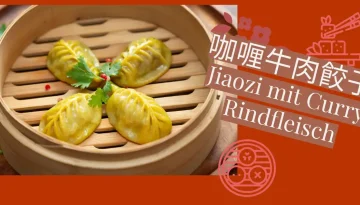 Jiaozi mit Curry Rindfleisch