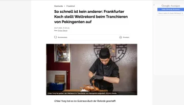 Peking Ente Weltrekord – Frankfurter Neue Presse